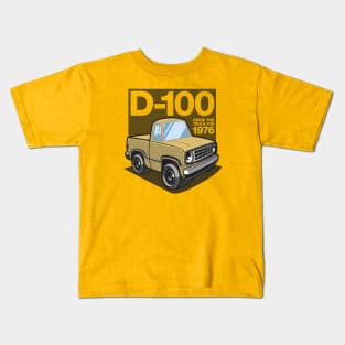 D100 - 1976 (Yellow) Kids T-Shirt